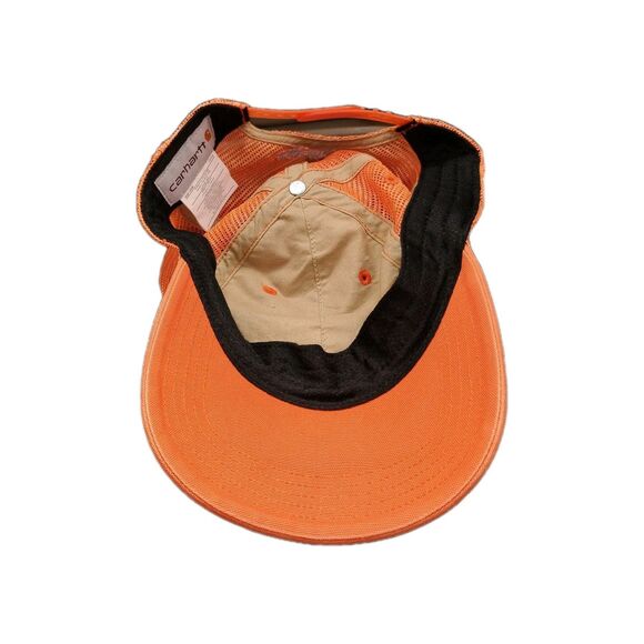 Carhart Adjustable Orange Baseball Cap 100% Cotton - Picture 4 of 5